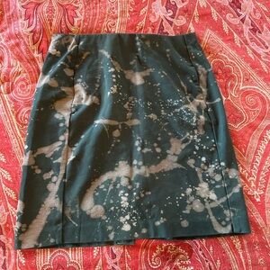 J Jill ponte petite pencil skirt small green